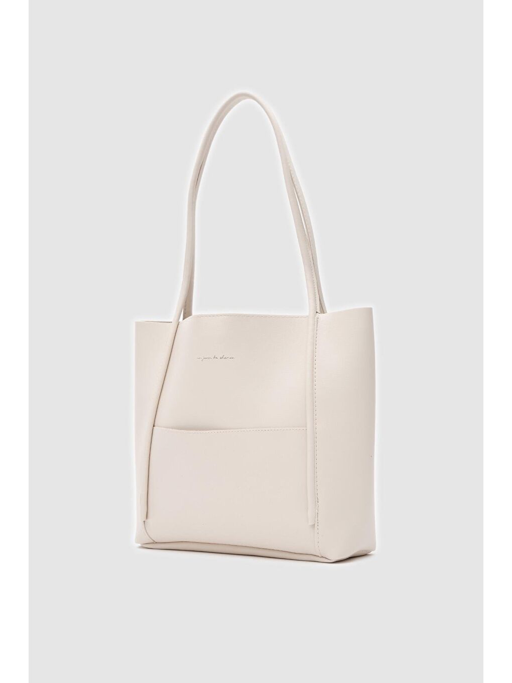 Ekru Maximors Omuz Çantası Krem-1