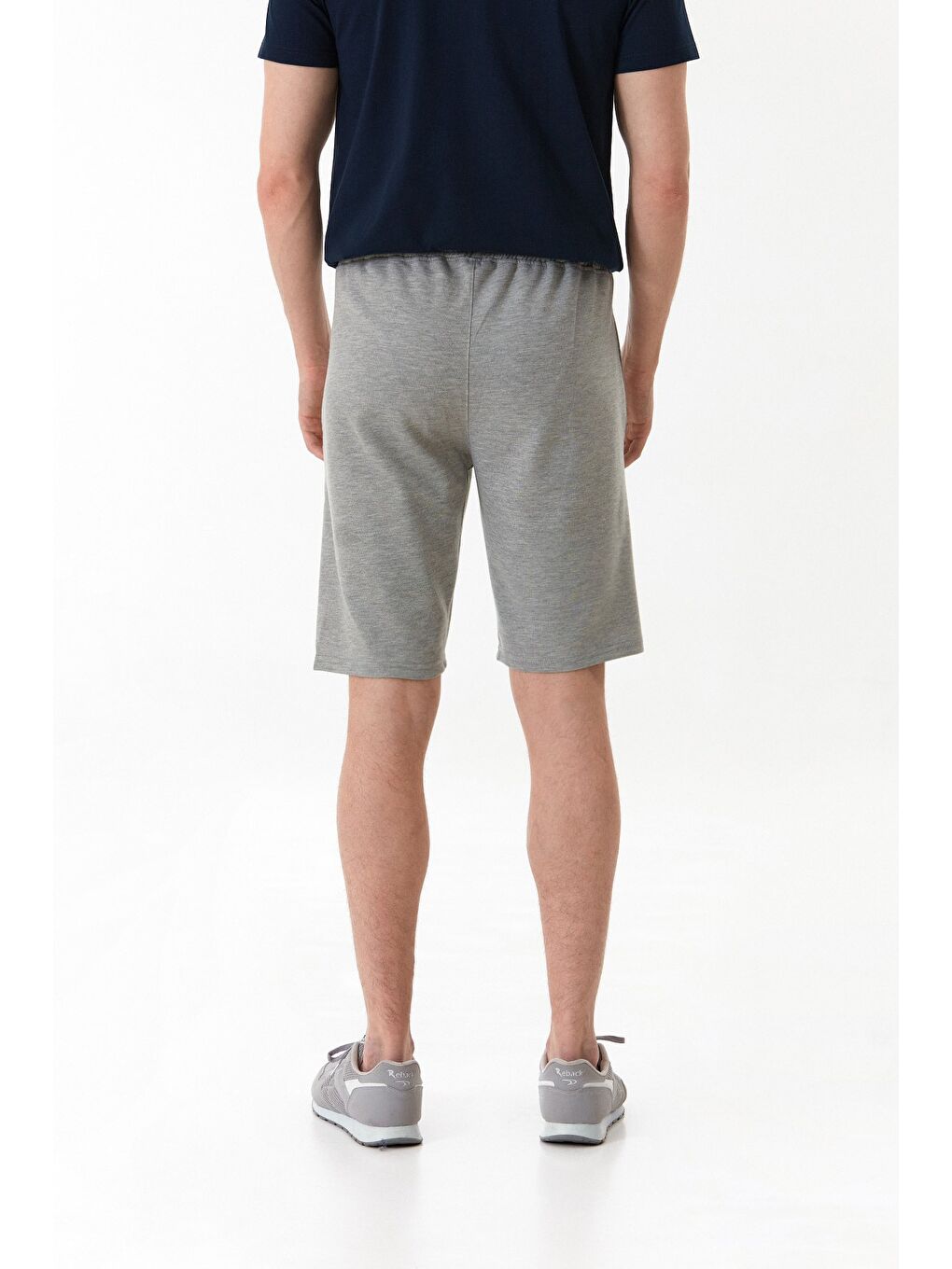 Gri Energy Zone Yazı Baskılı Cepli Şort-3