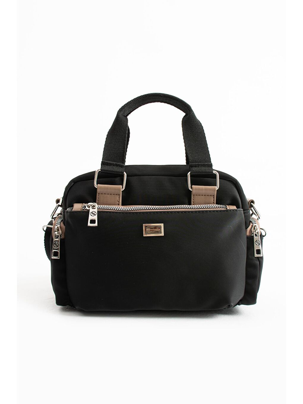 Siyah Cantona 5 Gözlü Kadın Omuz Çantası BP-4845O-4