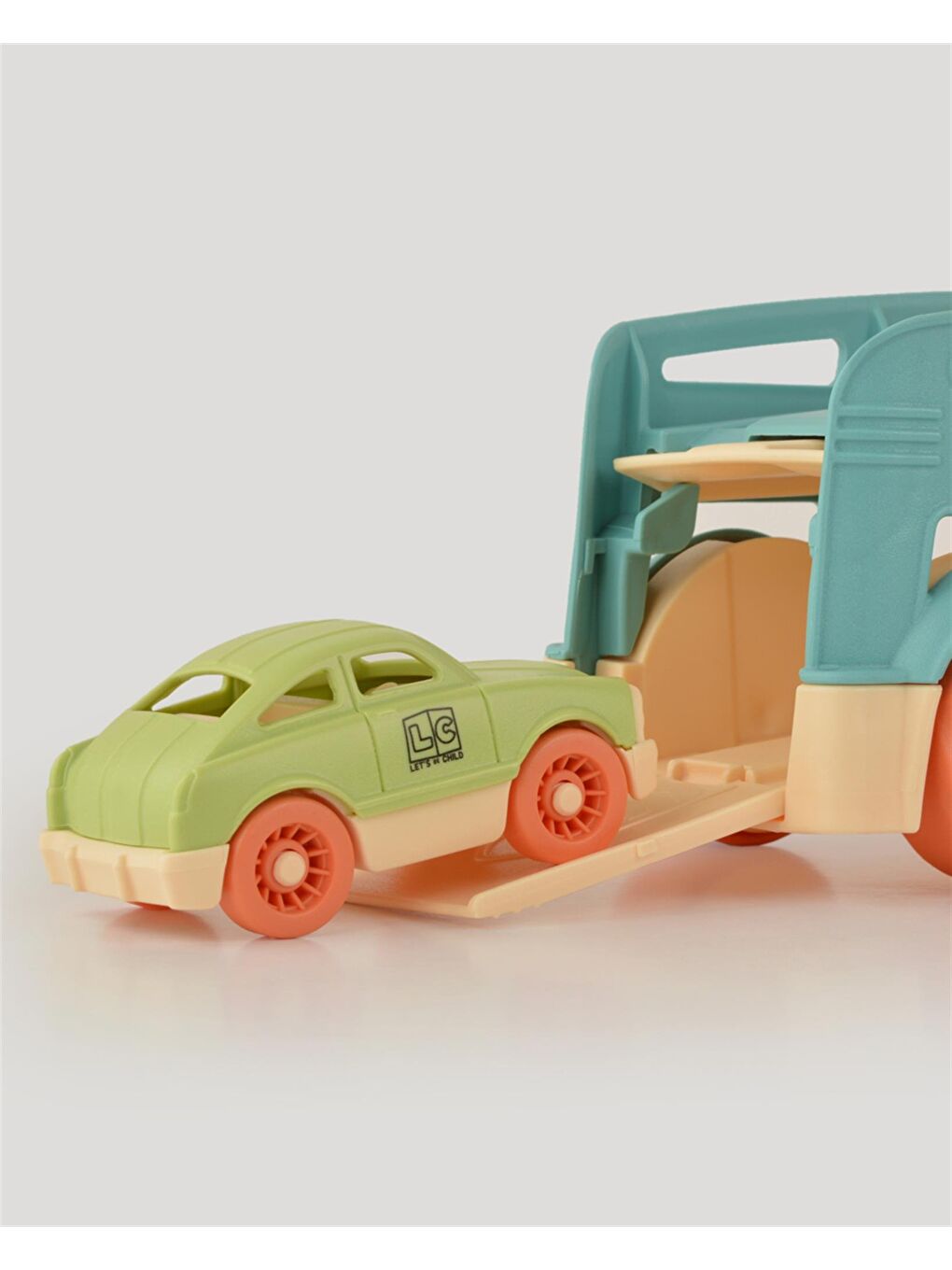 Turkuaz Sesli Ve Işıklı Taşıyıcı Tır-5