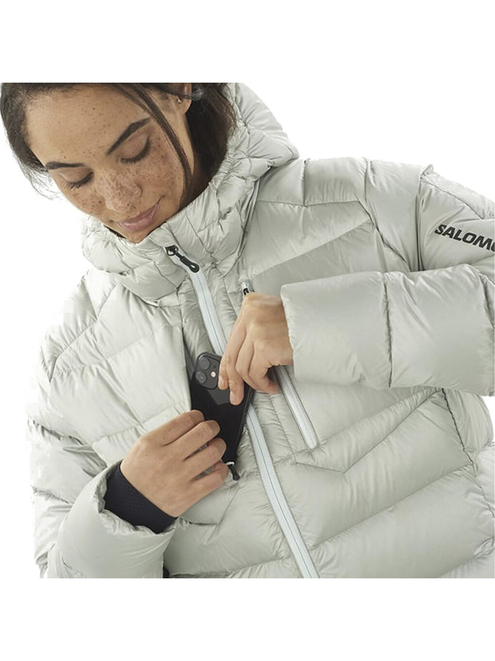 Elixir Ultra Down Parka Kadın Mavi Outdoor Ceketi-1