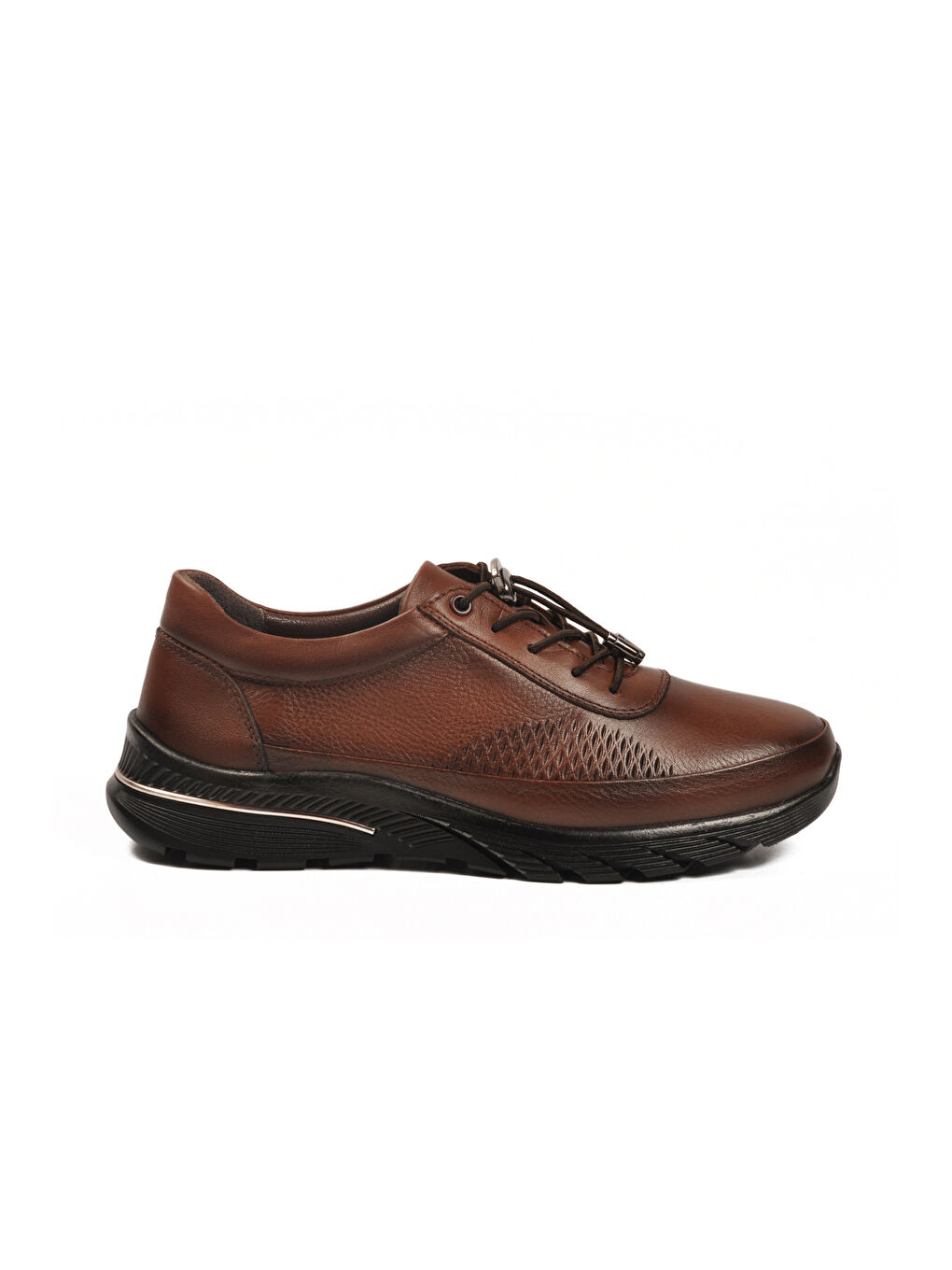 Kahverengi Taba Hakiki Deri Anatomik Kadın Casual Ayakkabı PLV020 Z-1