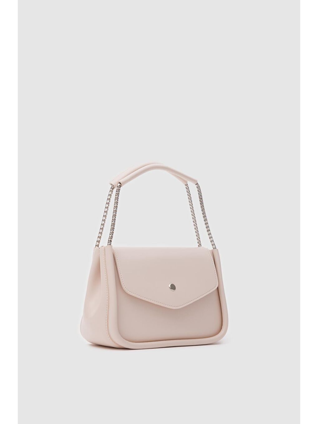 Ekru Soshe El Ve Çapraz Çanta Krem-1