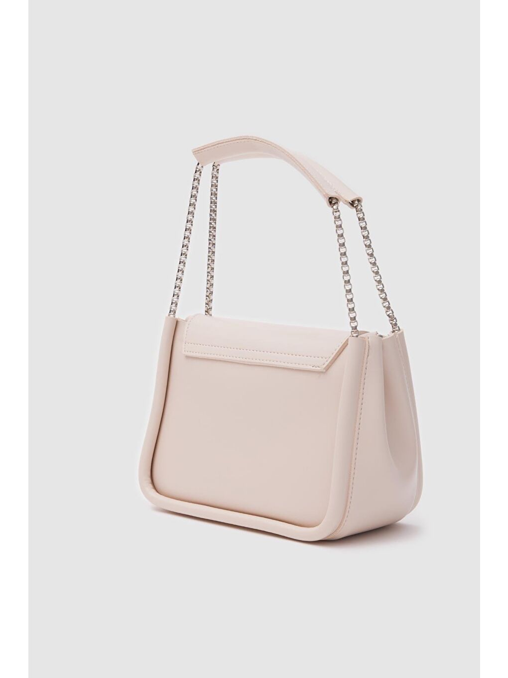 Ekru Soshe El Ve Çapraz Çanta Krem-3