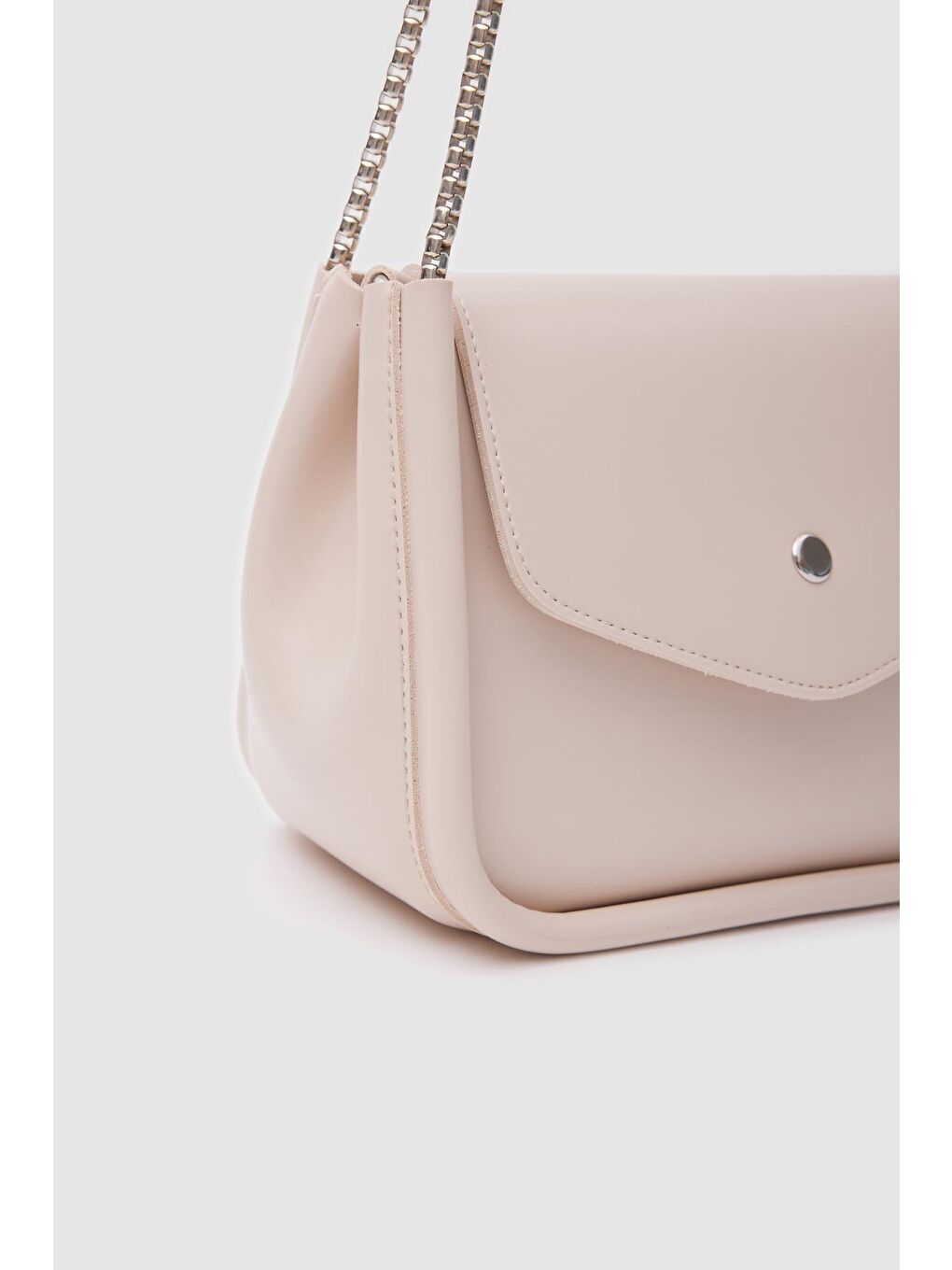 Ekru Soshe El Ve Çapraz Çanta Krem-4