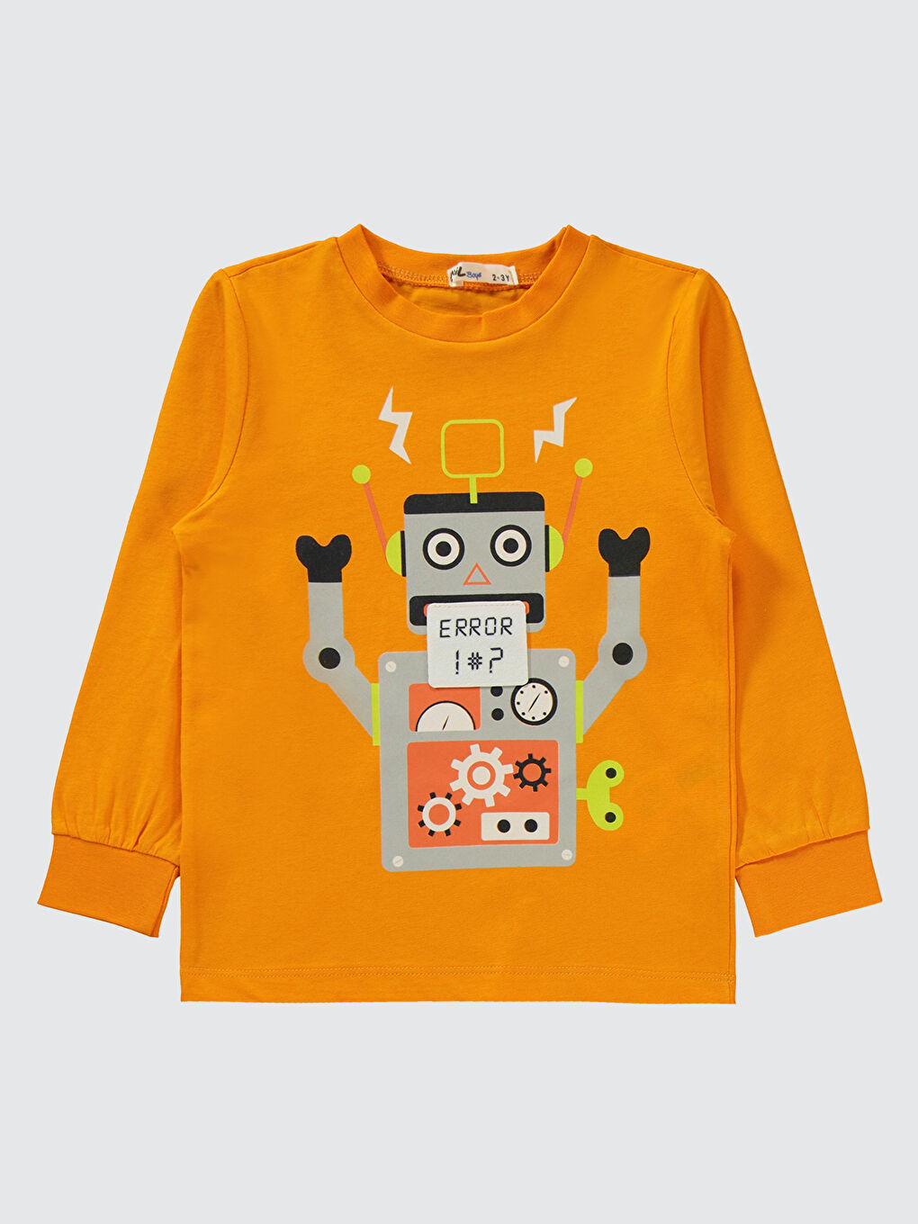 Turuncu Boys Erkek Çocuk Pijama Takımı 2-5 Yaş Açık Oranj-3