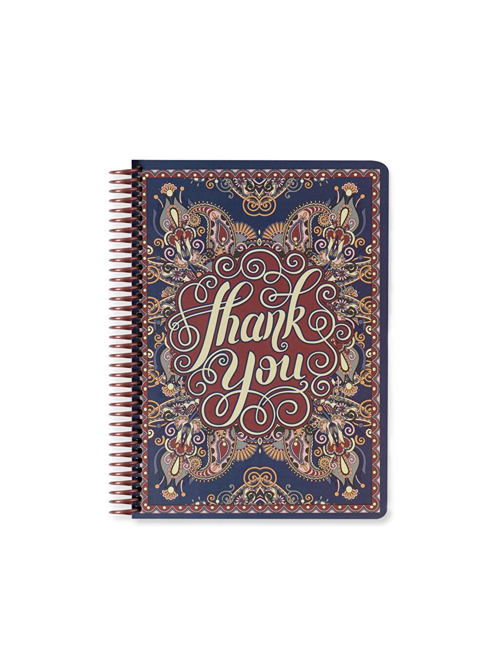 Keskin Color Çizgili Sert Kapak Spiralli Wallart Defter Thank You 17x24