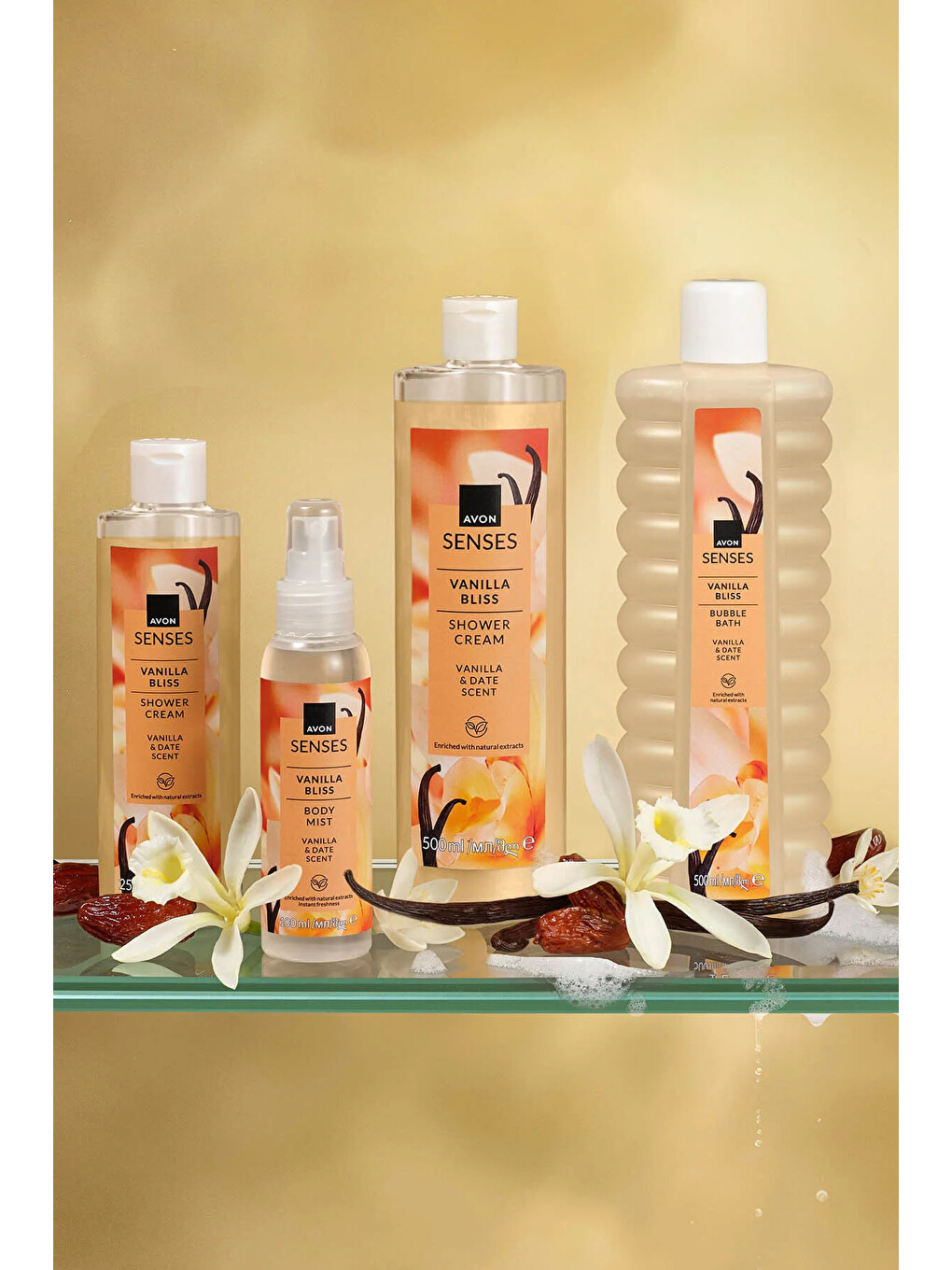 Senses Vanilla Bliss Vanilya ve Hurma Kokulu Duş Jeli 250 Ml.-3