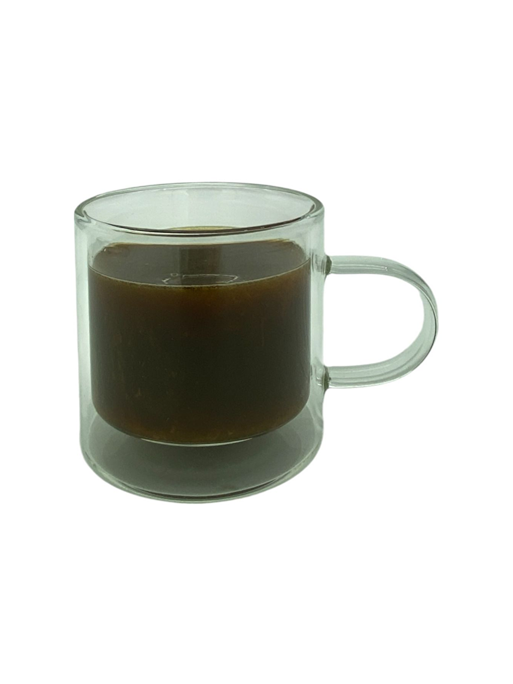 Renksiz Çift Cidarlı 250 ml Cam Kupa Seti 3 Adet 2128-3