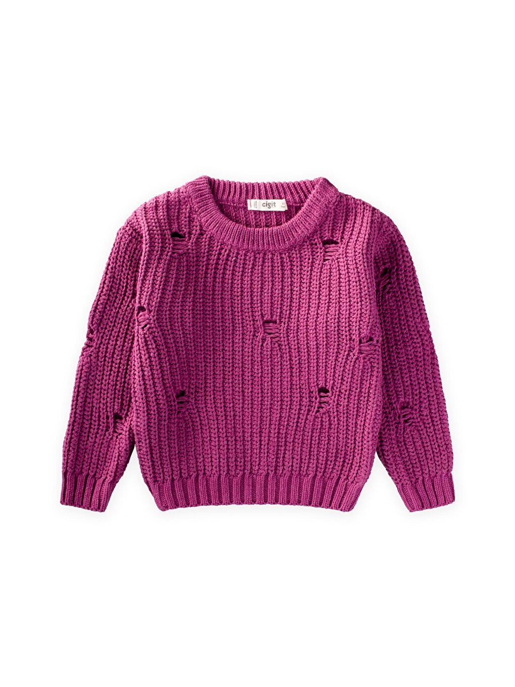 Pembe Selanik Triko Kazak 2-8 Yaş