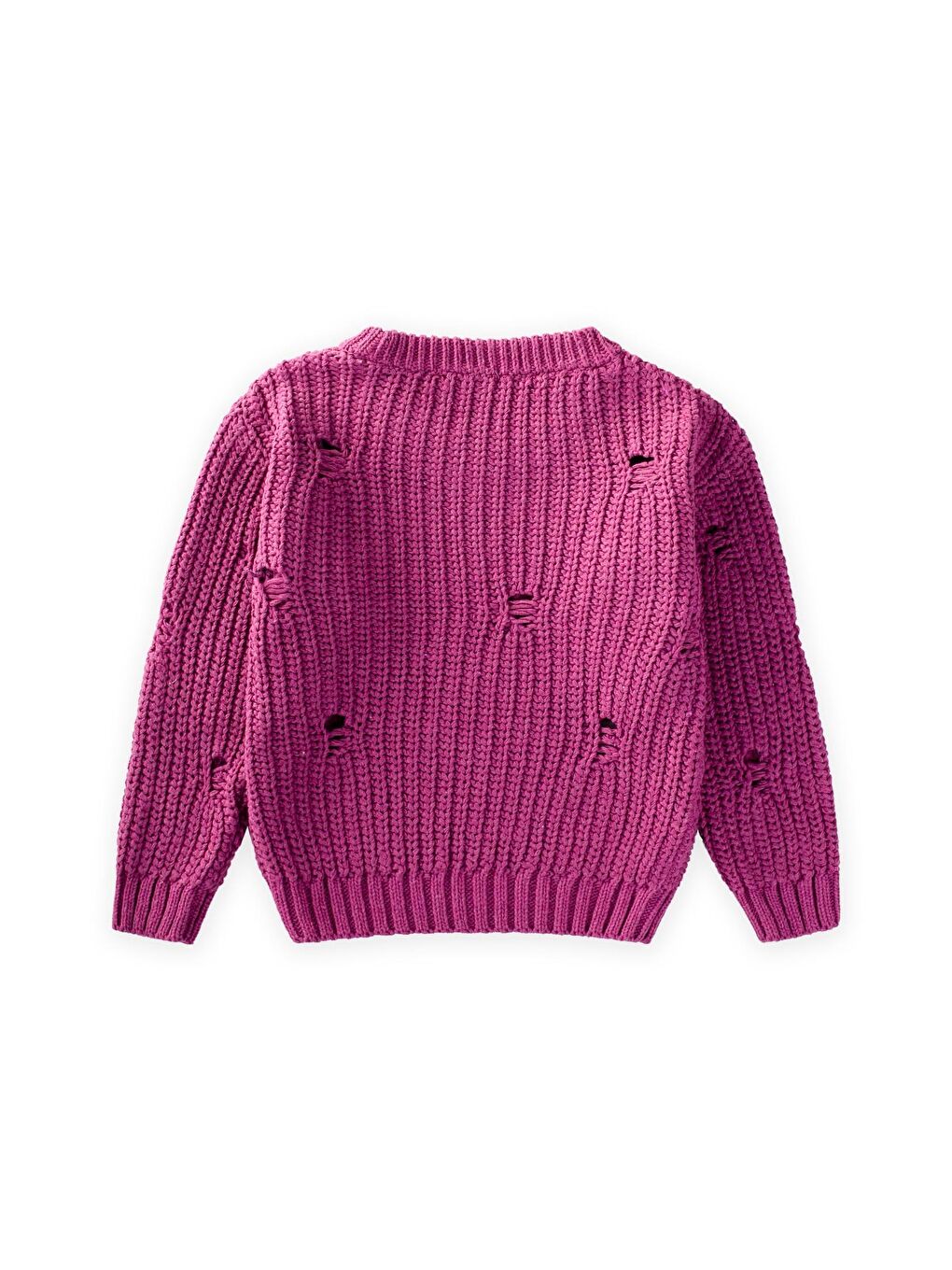 Pembe Selanik Triko Kazak 2-8 Yaş-1