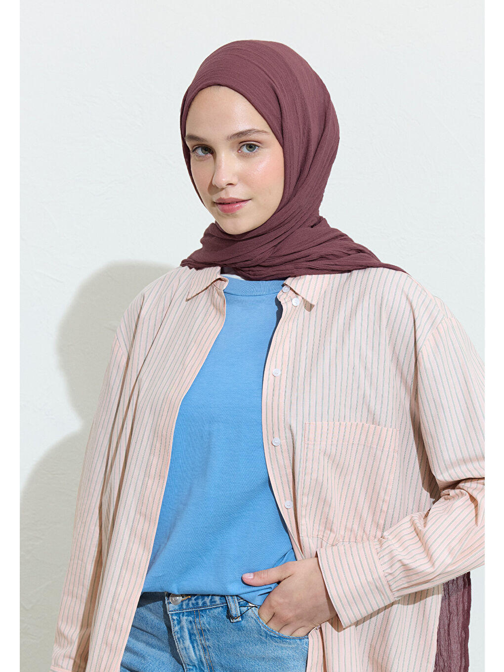 Mor Pamuklu Keten Şal Acaı Bowl-1