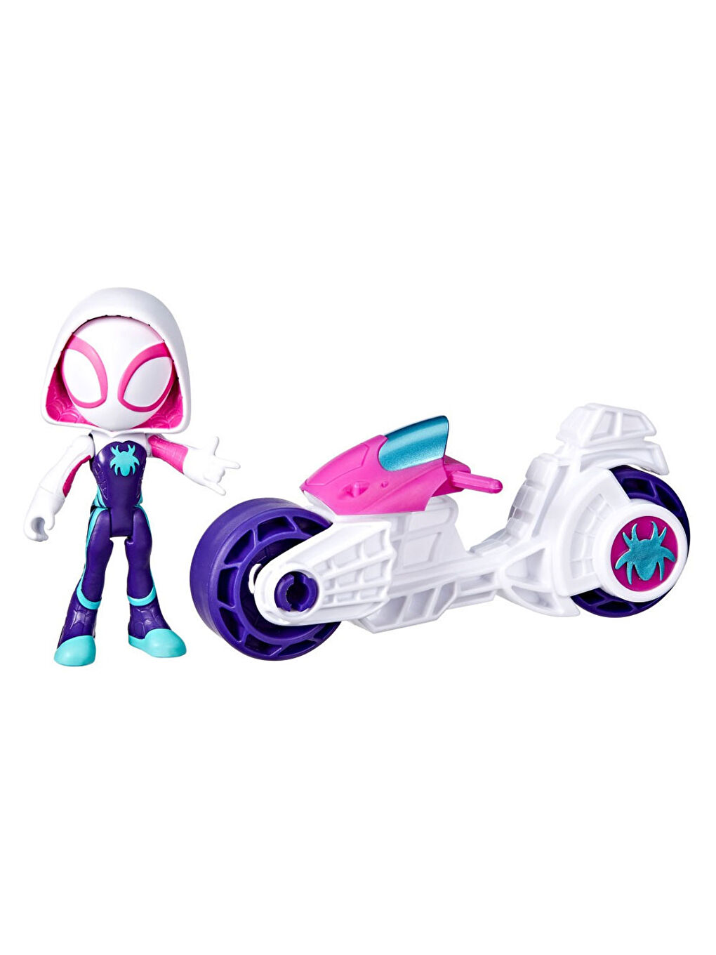And His Amazing Friends Motorsiklet Ve Figür Ghost Spider F6777-F7461-2