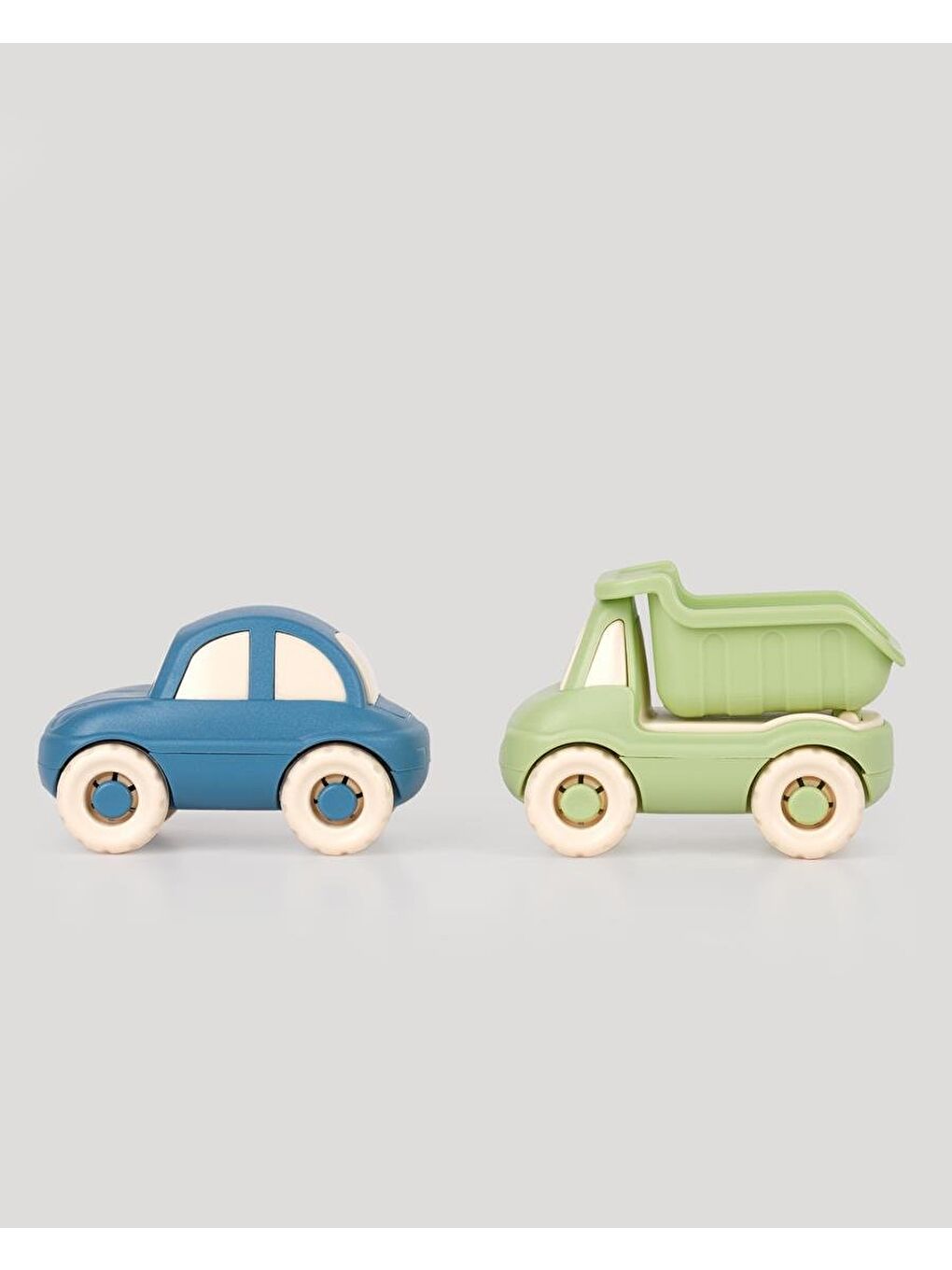 Sevimli Minik Taşıtlar Kamyon Ve Araba-Yeşil-Turkuaz-2