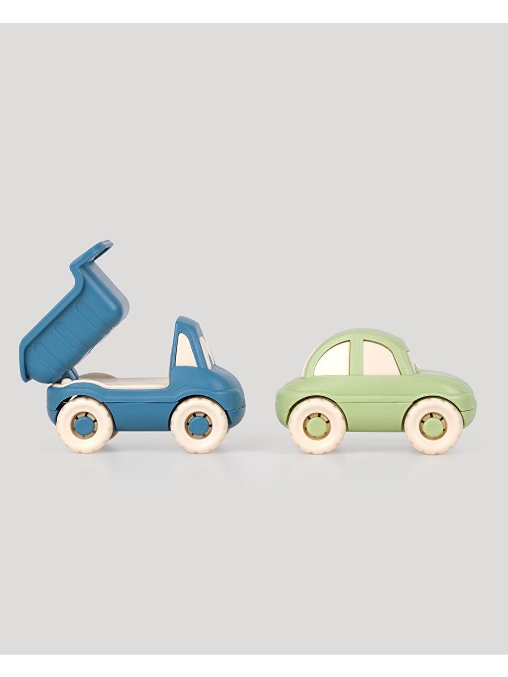 Sevimli Minik Taşıtlar Kamyon Ve Araba-Yeşil-Turkuaz-5