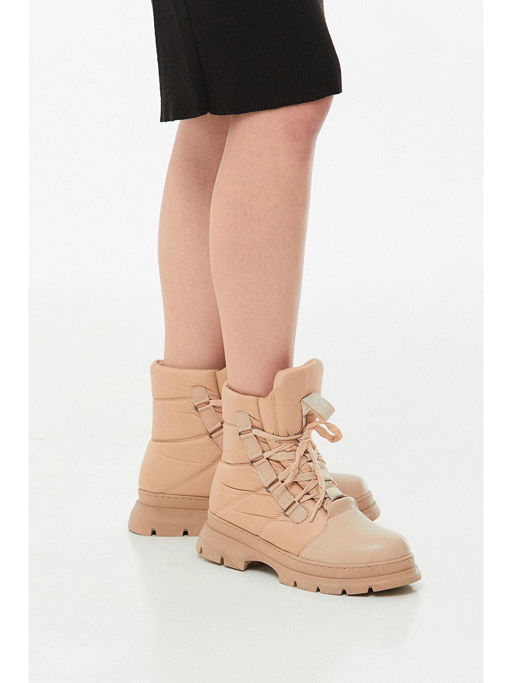 Bej Bağcıklı Kar Botu-3