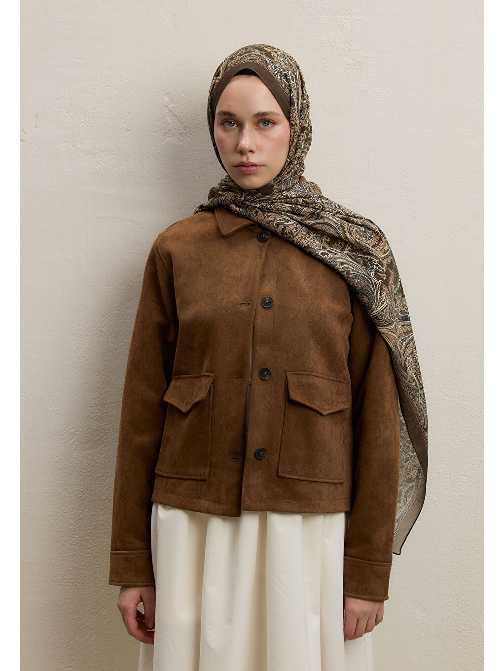 Dark Bohemıan Desen Şal Haki-2