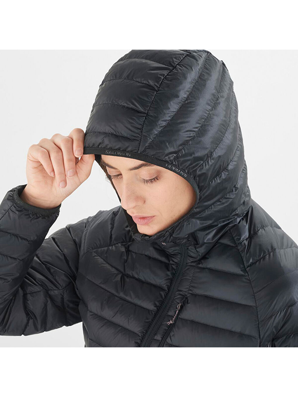 Elixir Micro Down Hd Kadın Siyah Outdoor Ceketi-4