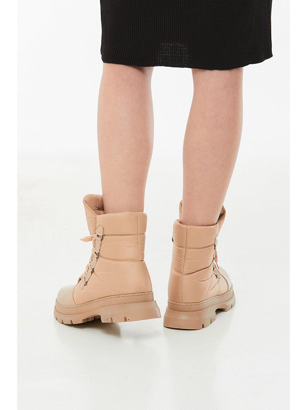 Bej Bağcıklı Kar Botu-4