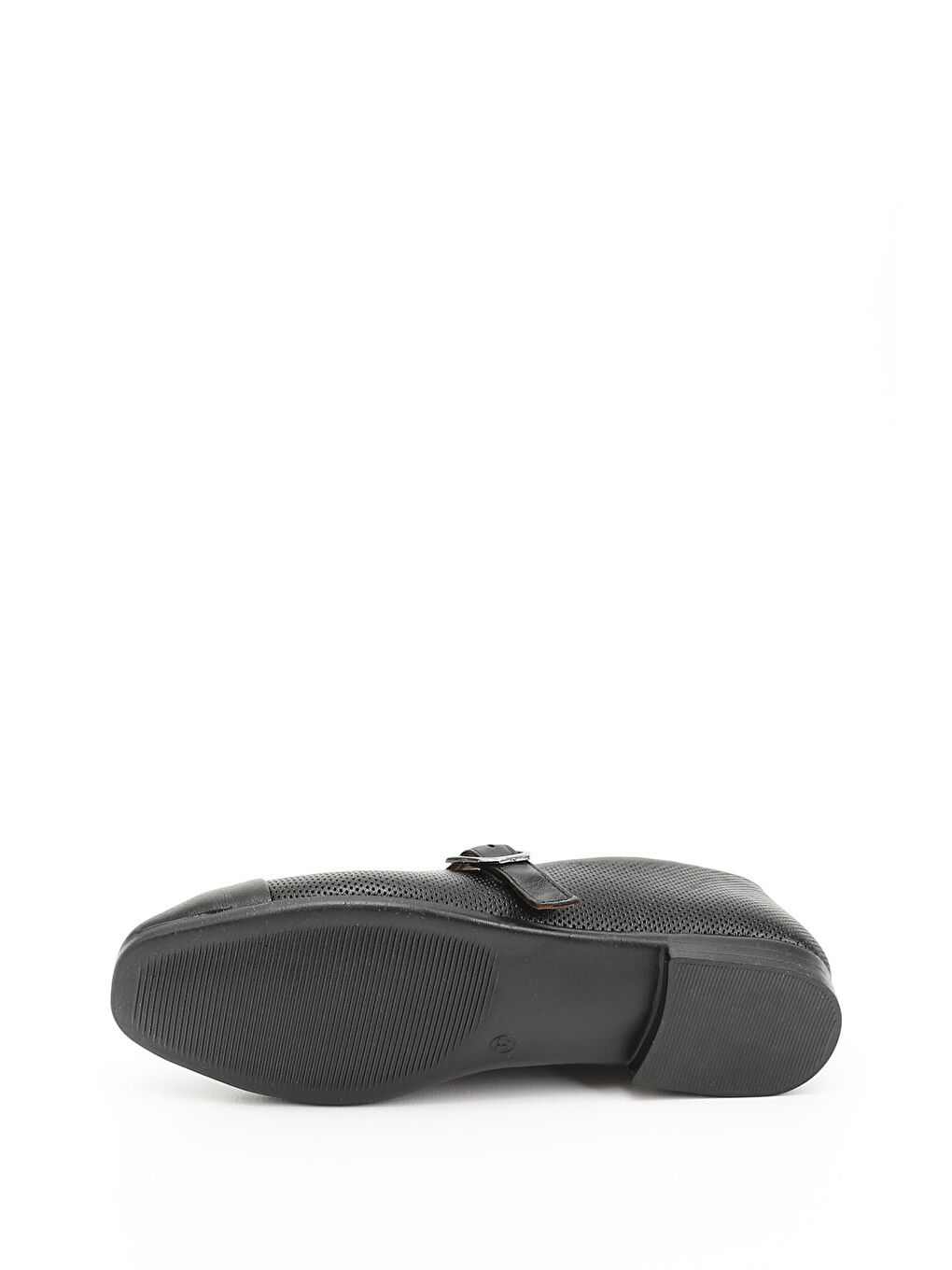 Mor Kadın ZÜMRÜT-SİYAH Baskılı Hakiki Deri Babet-3