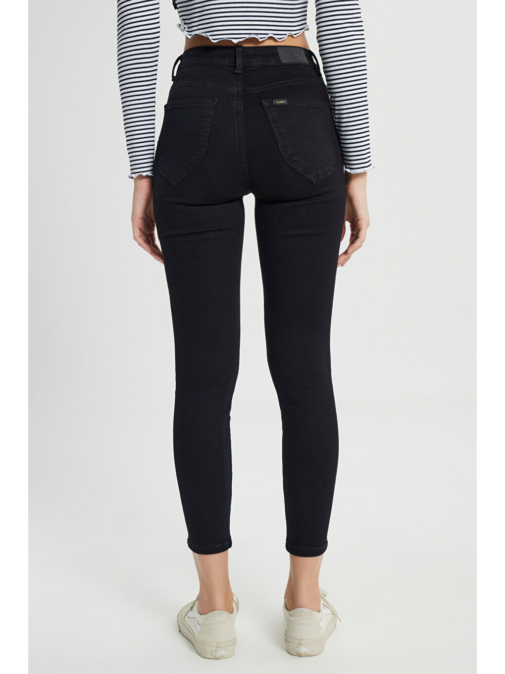 Siyah Forever Skinny Fit Dar Kesim Yüksek Bel Jean Jean Pantolon-4