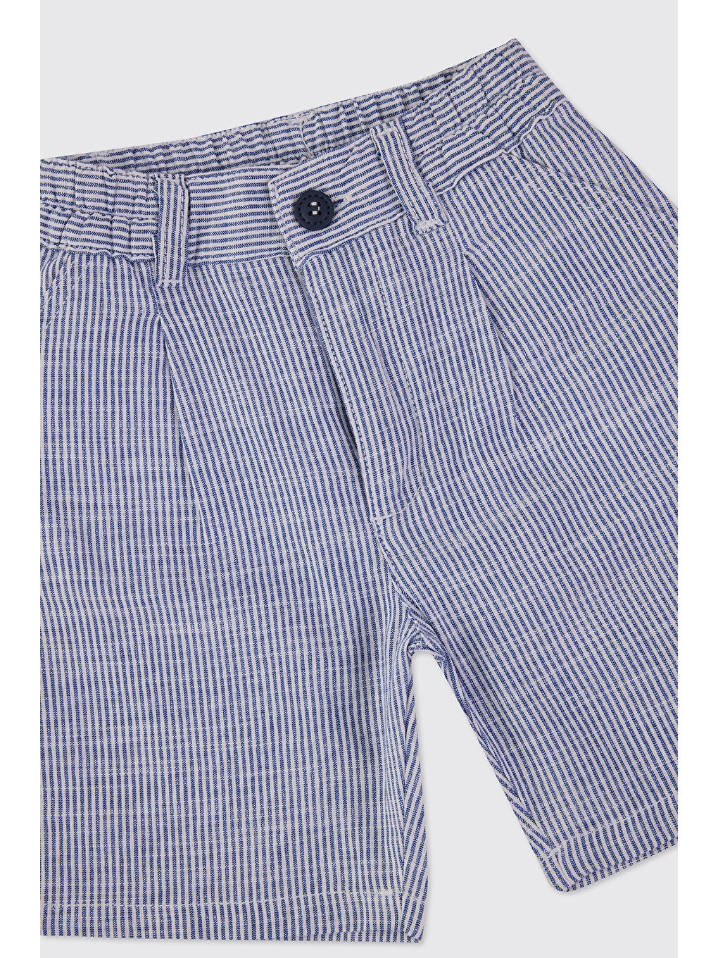 Erkek Bebek Çizgili Lacivert Şort-2