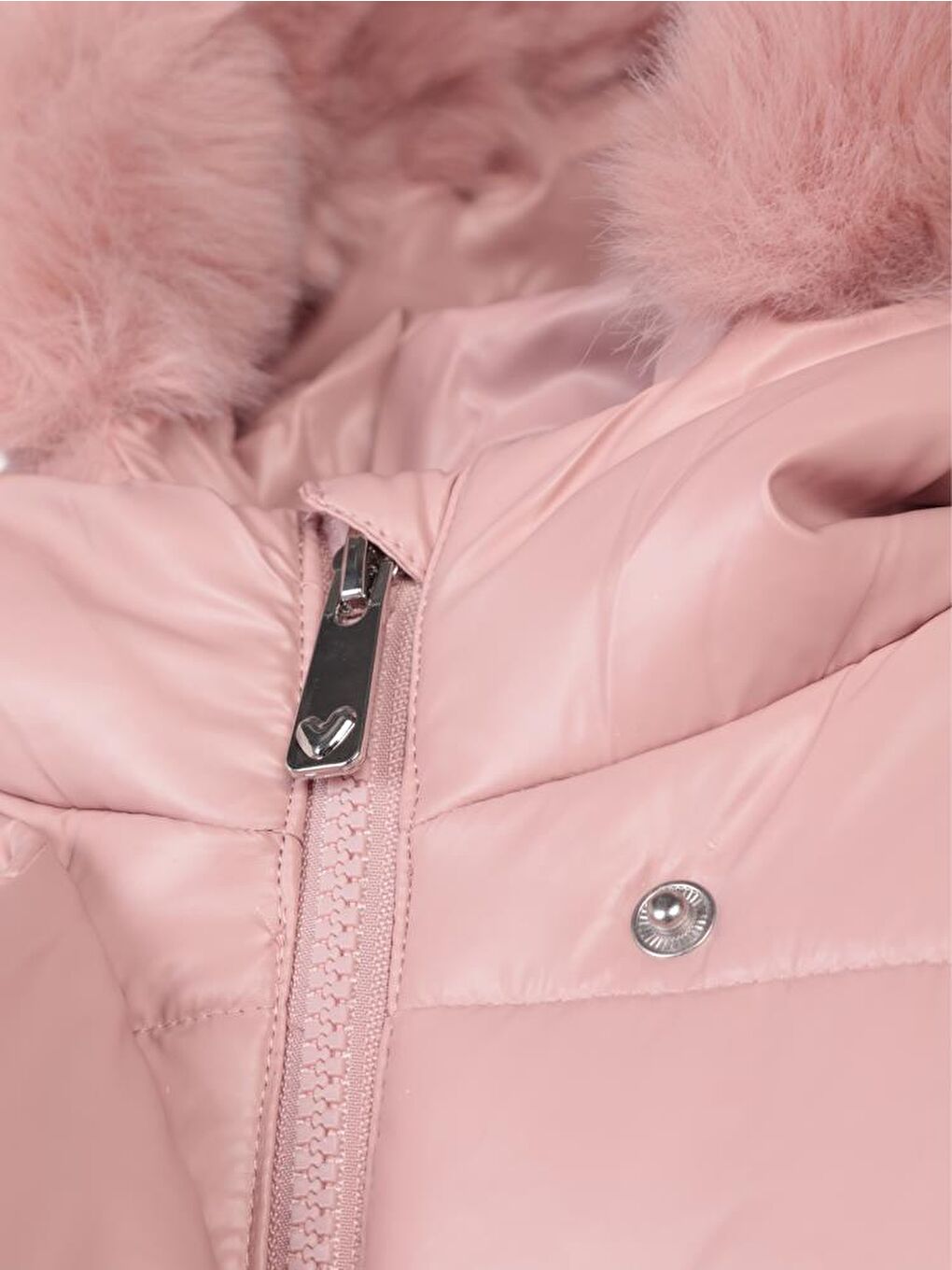 Pembe Kız Çocuk 2-5 Yaş Mont-1