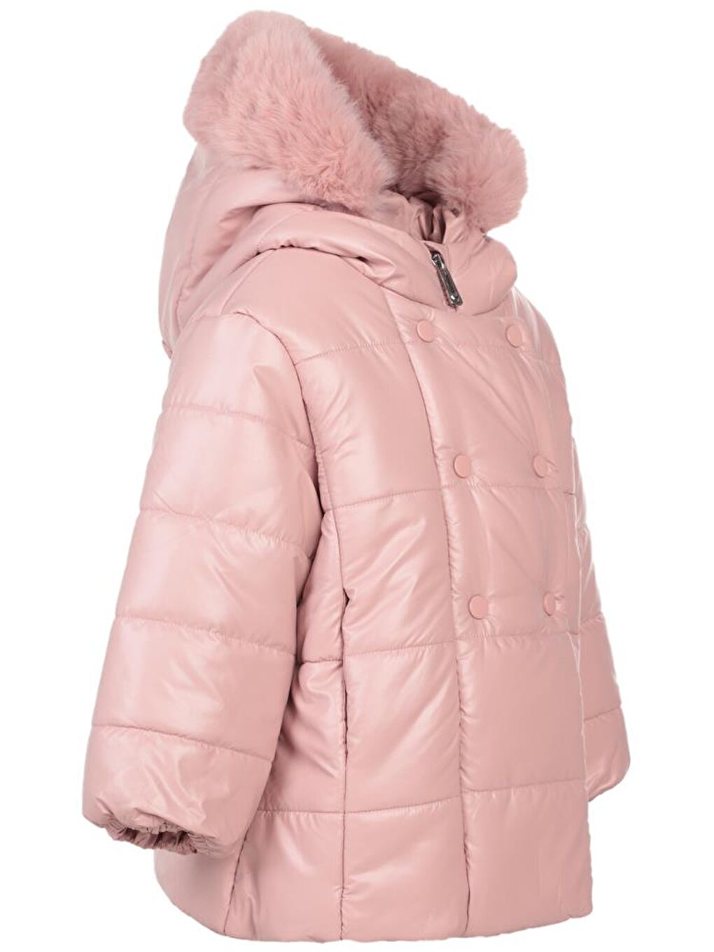 Pembe Kız Çocuk 2-5 Yaş Mont-2