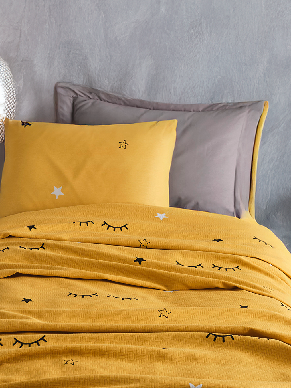 Doğal Pike Baskılı Kids 140x230cm Dide Sarı-2