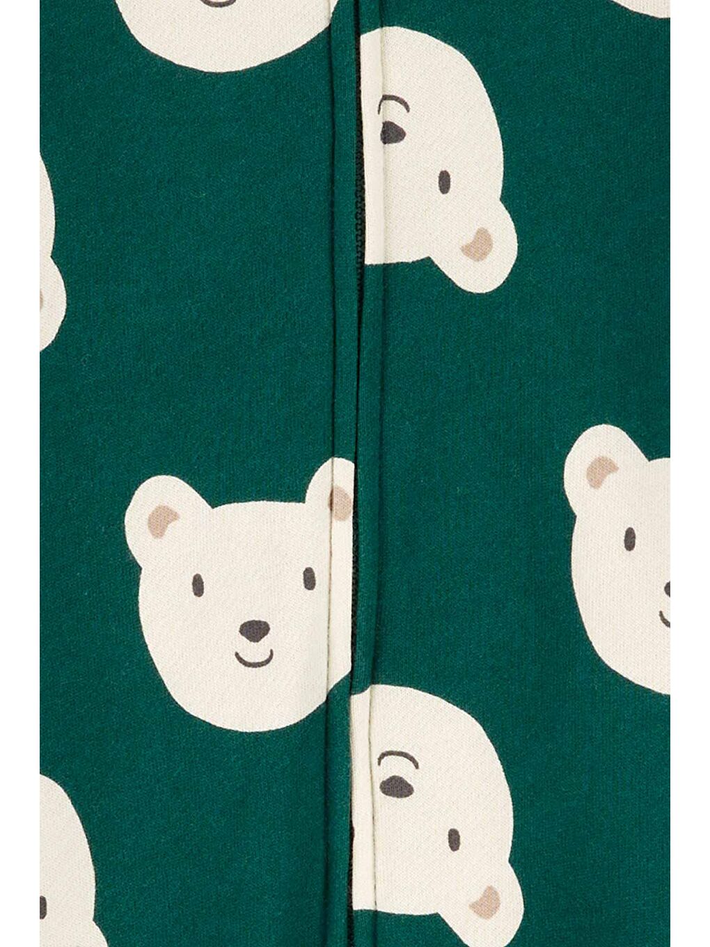 Yeşil Erkek Bebek Uzun Kollu Tulum-1