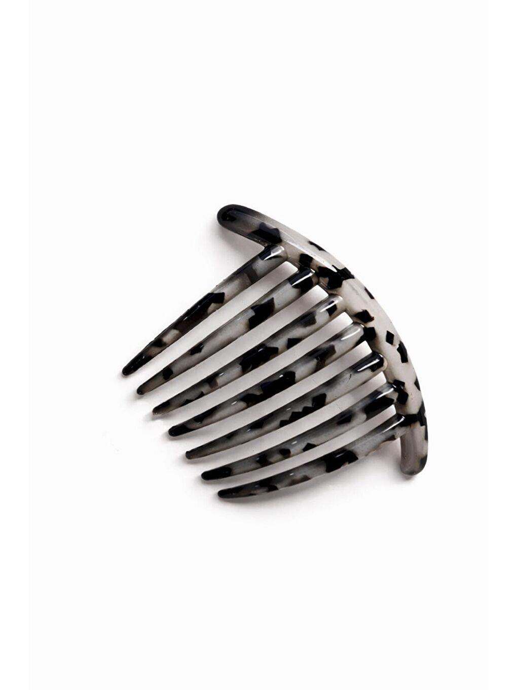 Beyaz Kaplumbağa Sırtı Ay Tarak Topuz Tokası