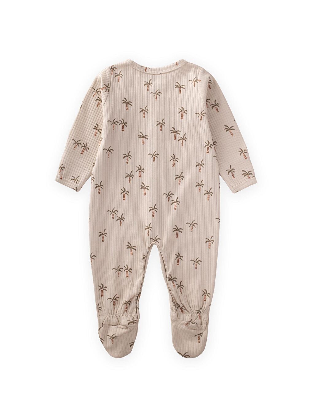 Yeşil Erkek Çocuk Kendinden Eldivenli Desenli Tulum-1