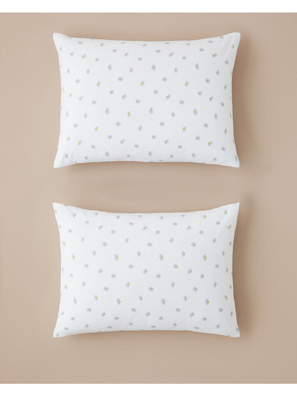 Soft Daisy Kolay Ütülenir 2'li Yastık Kılıfı 50x70 cm Mavi