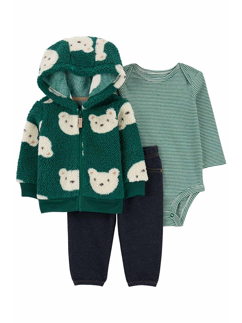 Karışık Erkek Bebek Hırkalı Set 3'lü Paket