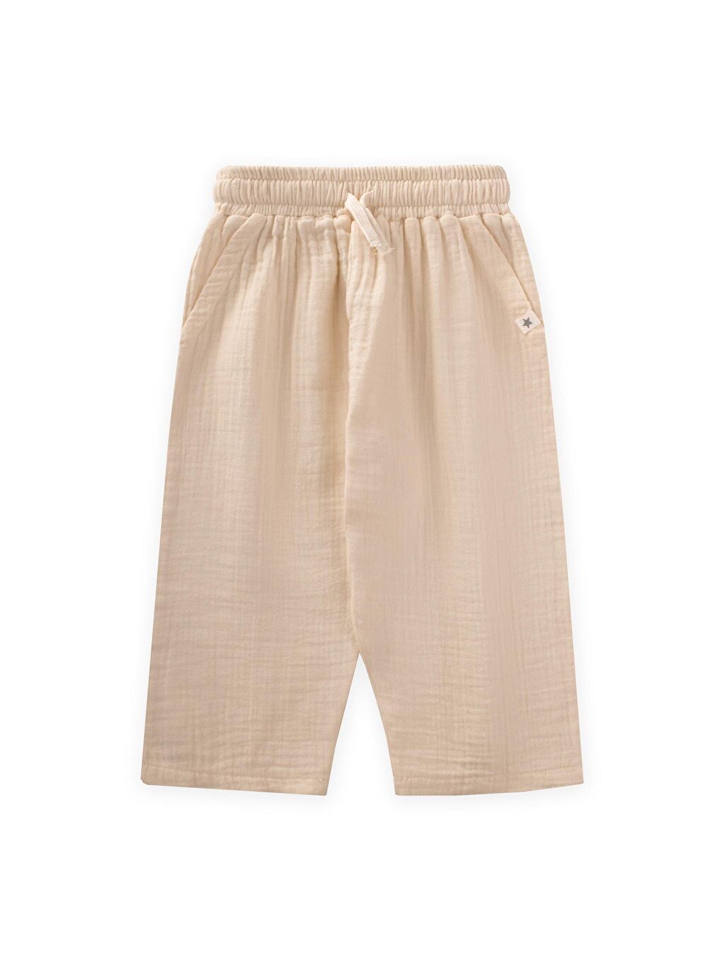 Bej Erkek Çocuk Müslin Pantolon