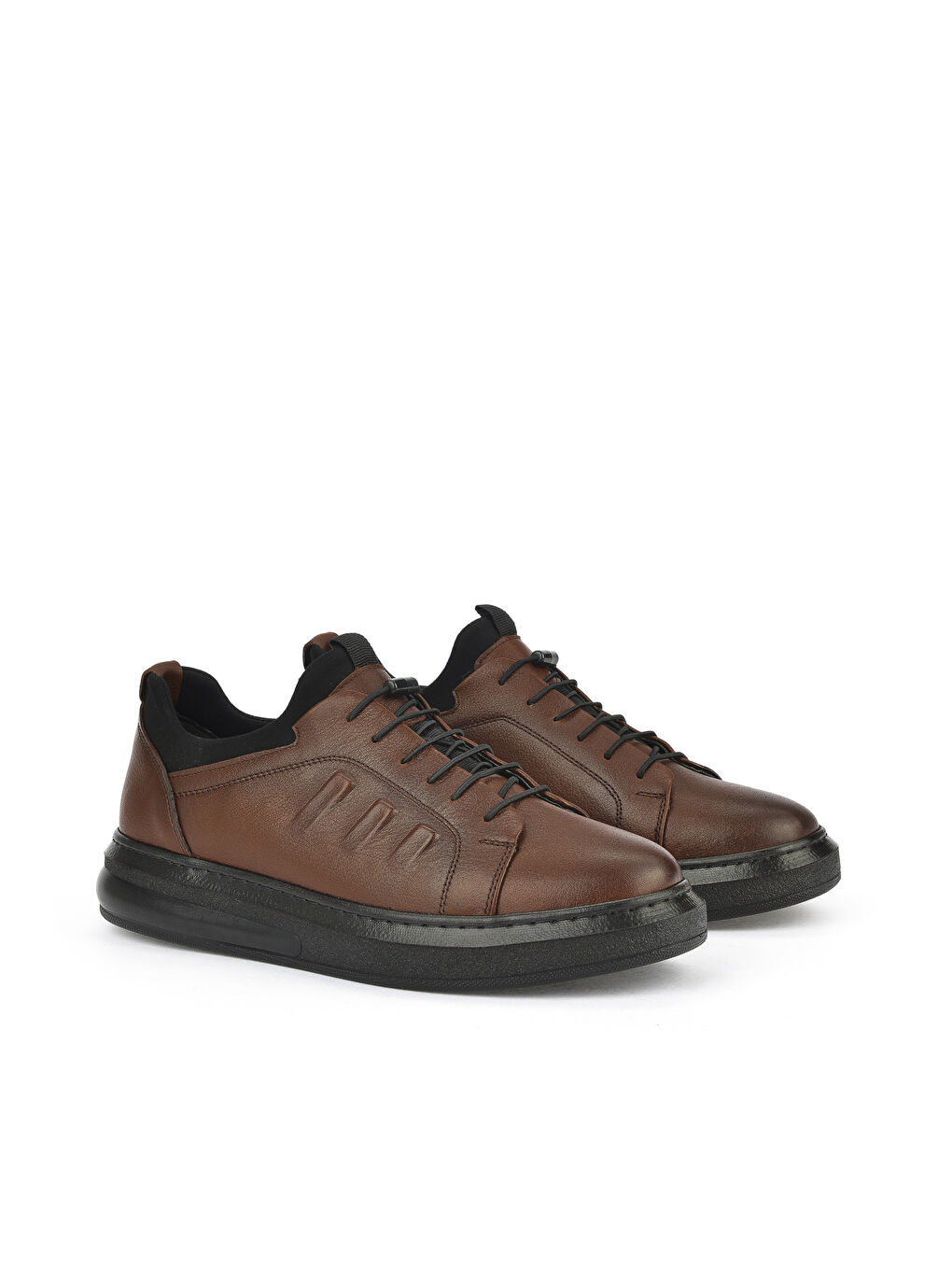 Ziya Ayakkabı Kahverengi Erkek Hakiki Deri Sneaker 143423Z72 Taba - 1