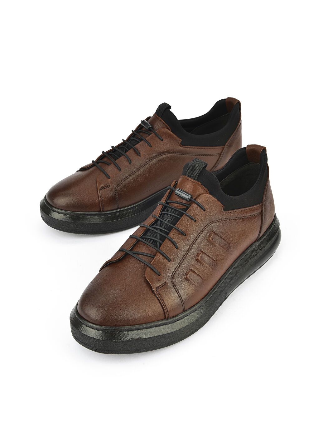 Ziya Ayakkabı Kahverengi Erkek Hakiki Deri Sneaker 143423Z72 Taba - 4