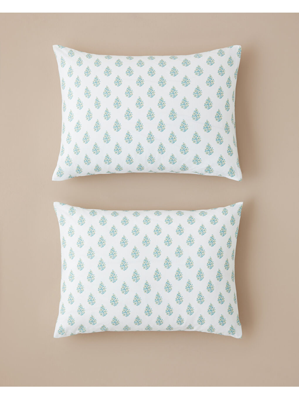 Green Harmony Kolay Ütülenir 2'li Yastık Kılıfı 50x70 cm Yeşil