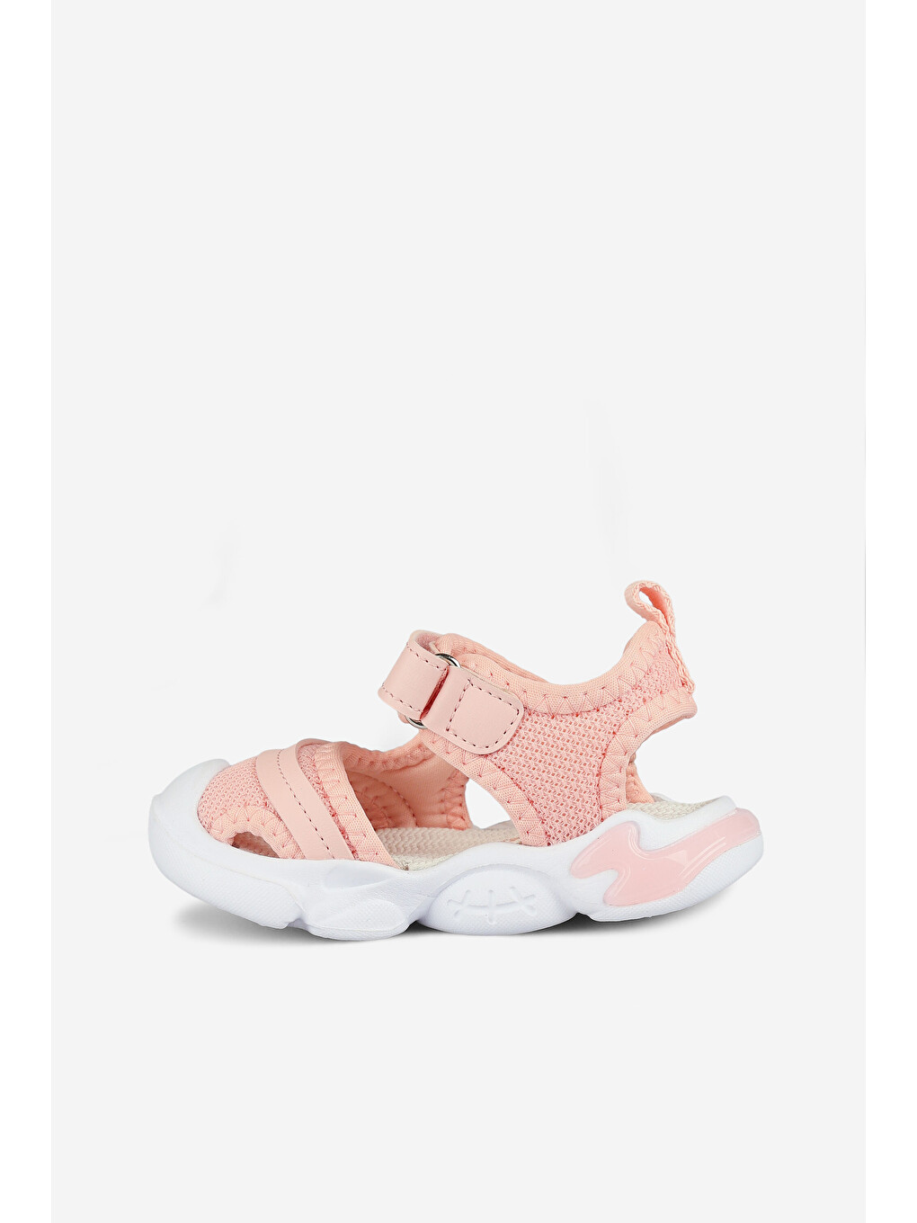 Pembe Soft Işıklı Kız Bebek Pudra Sandalet-1