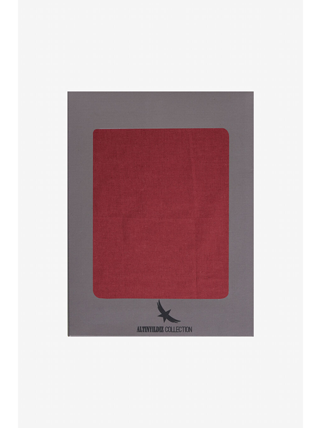 Erkek Bordo Desensiz Keten Mendil-1