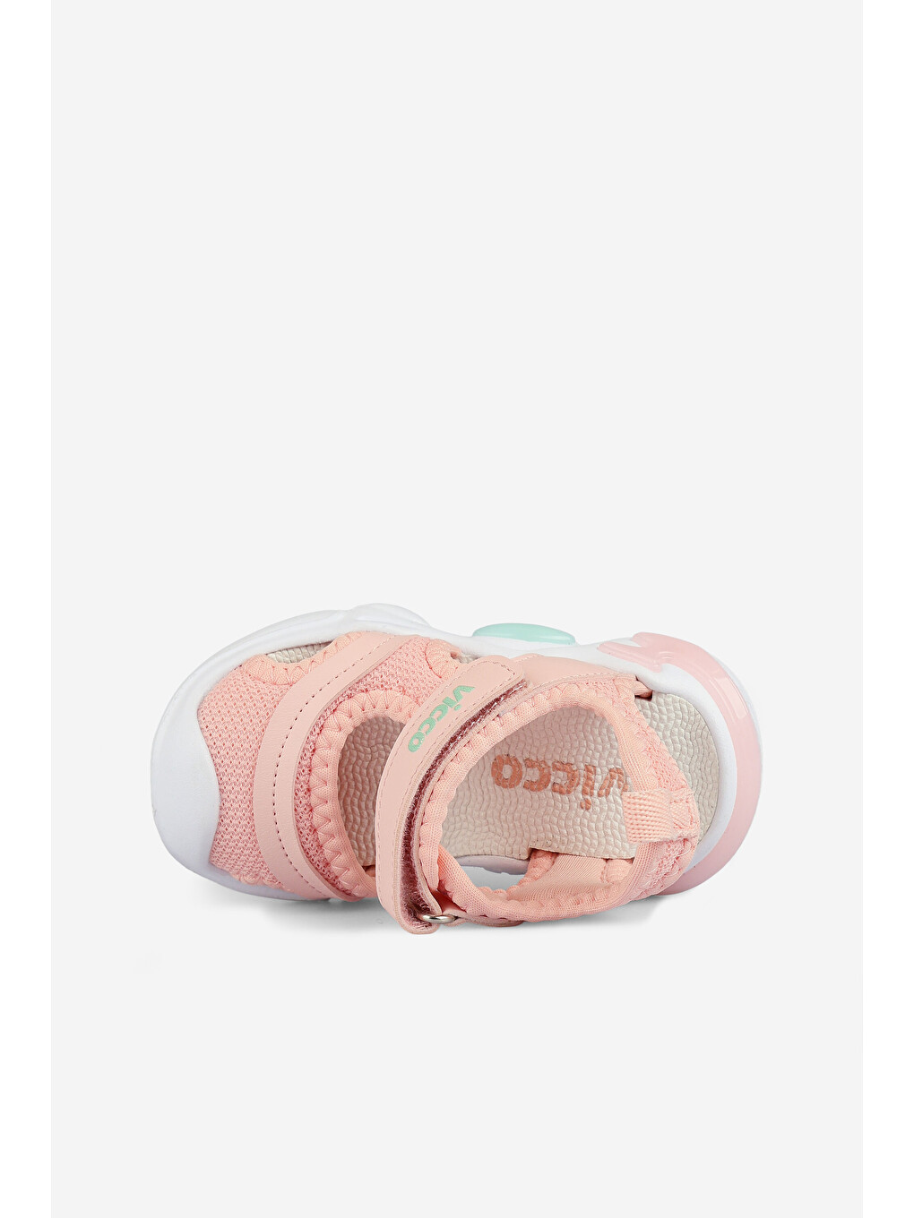 Pembe Soft Işıklı Kız Bebek Pudra Sandalet-2