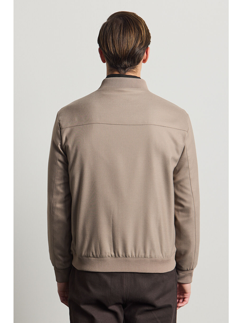 Erkek Poliviskon Özel Kumaş Ceket Bej-6