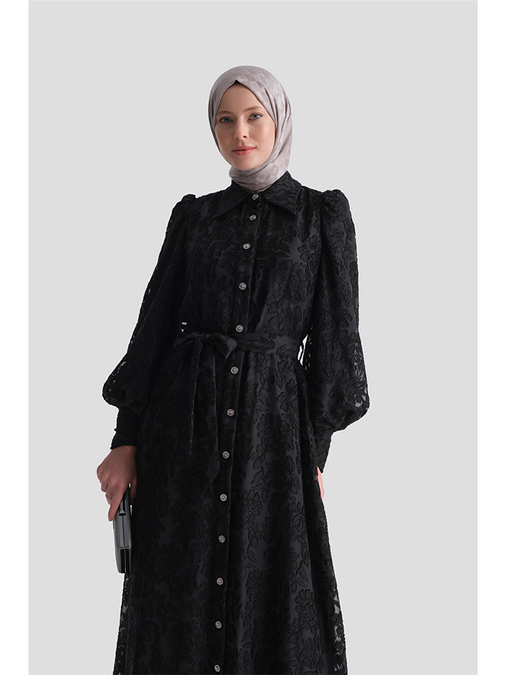Dantel Elbise Siyah
