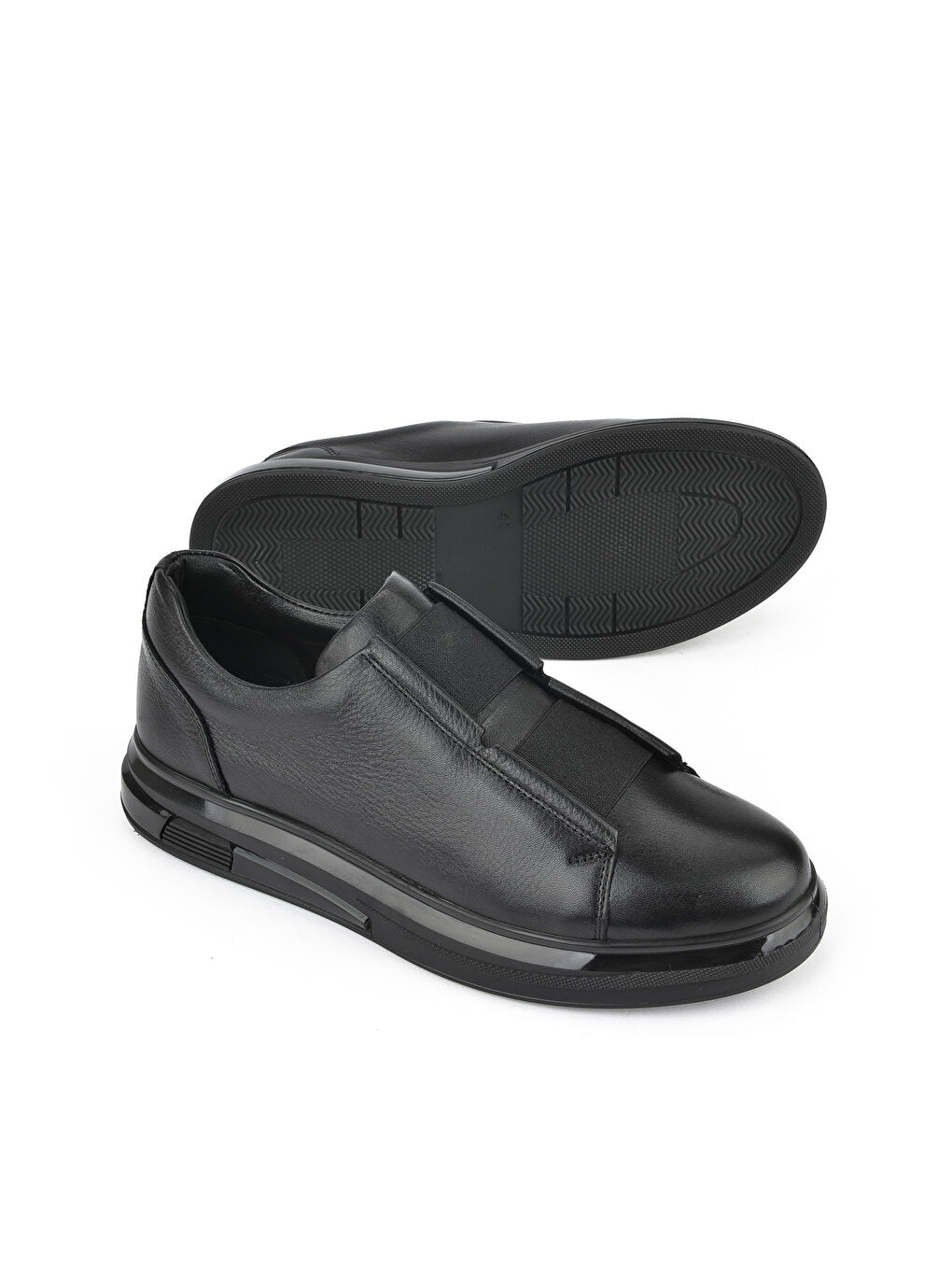 Erkek Hakiki Deri Sneaker 151983Z2050 Siyah-3