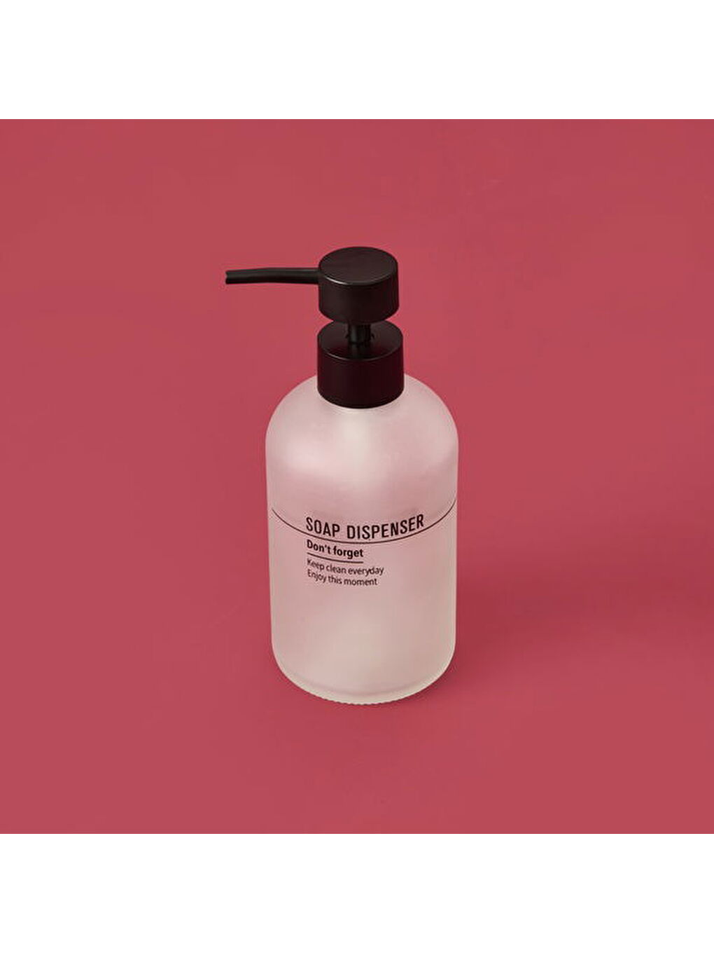 Renksiz Cam Sıvı Sabunluk - Şeffaf - 19 cm-1