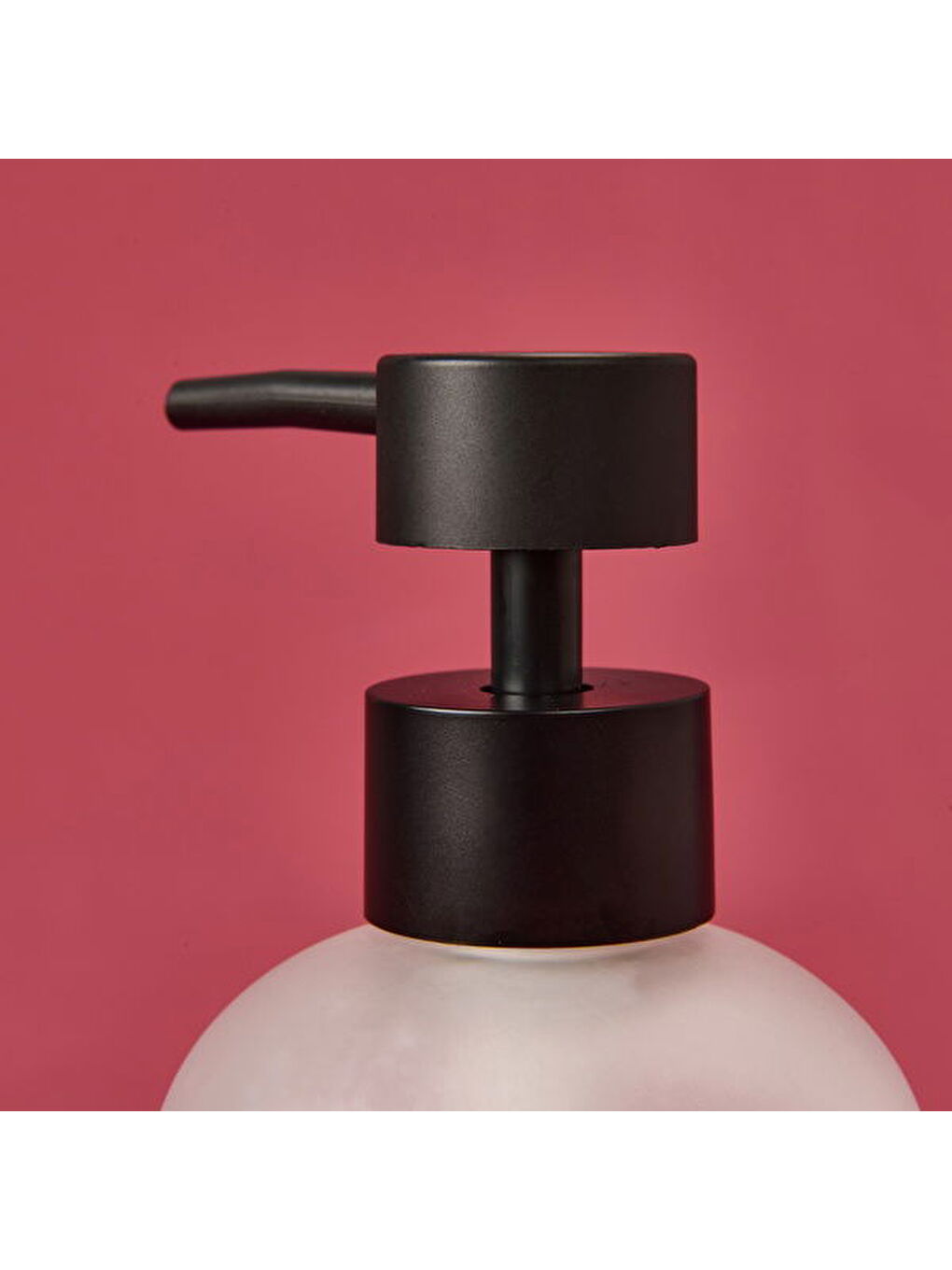 Renksiz Cam Sıvı Sabunluk - Şeffaf - 19 cm-2