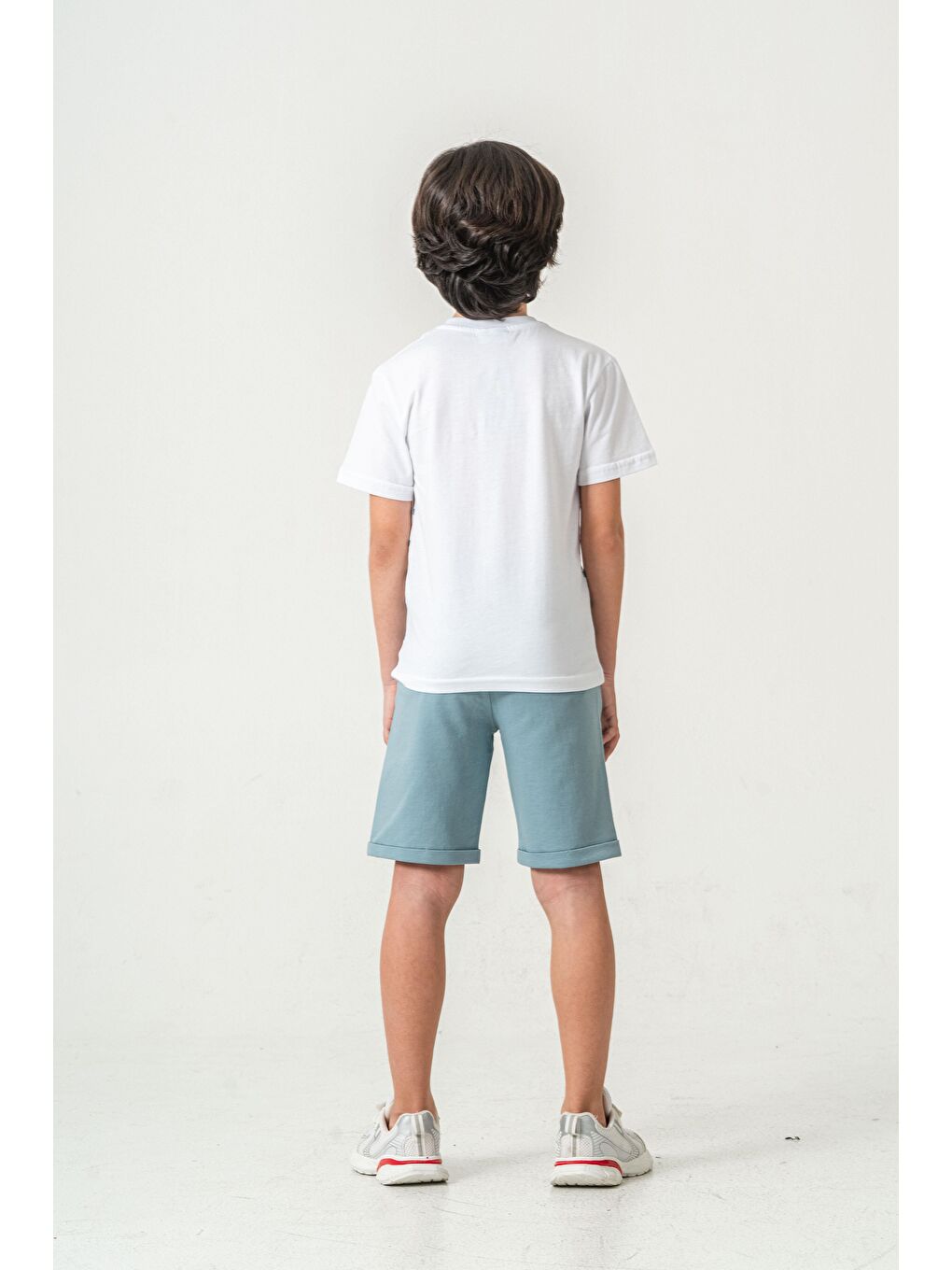 Mavi Adventure Baskılı  Erkek Çocuk Şort - Tişört Takımı-5