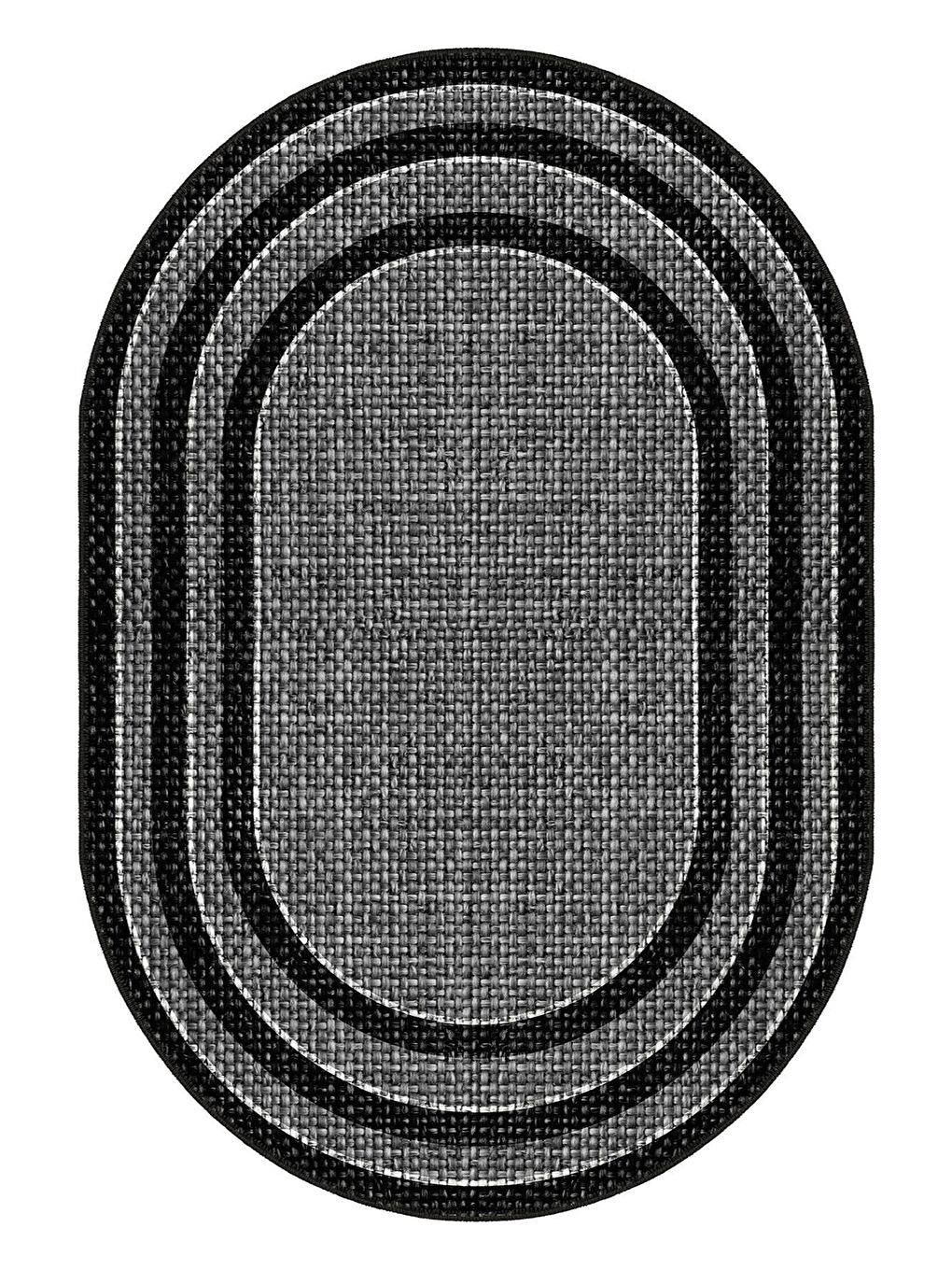 Gri Premium Kalite, Pamuk ve Kaydırmaz Taban, Yıkanabilir, Modern Halı  80 x 150 cm-3