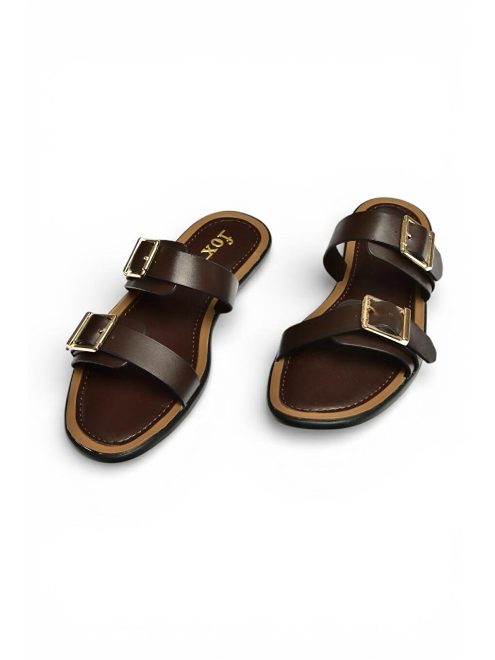 Kahverengi Kadın Terlik Y973291109-3