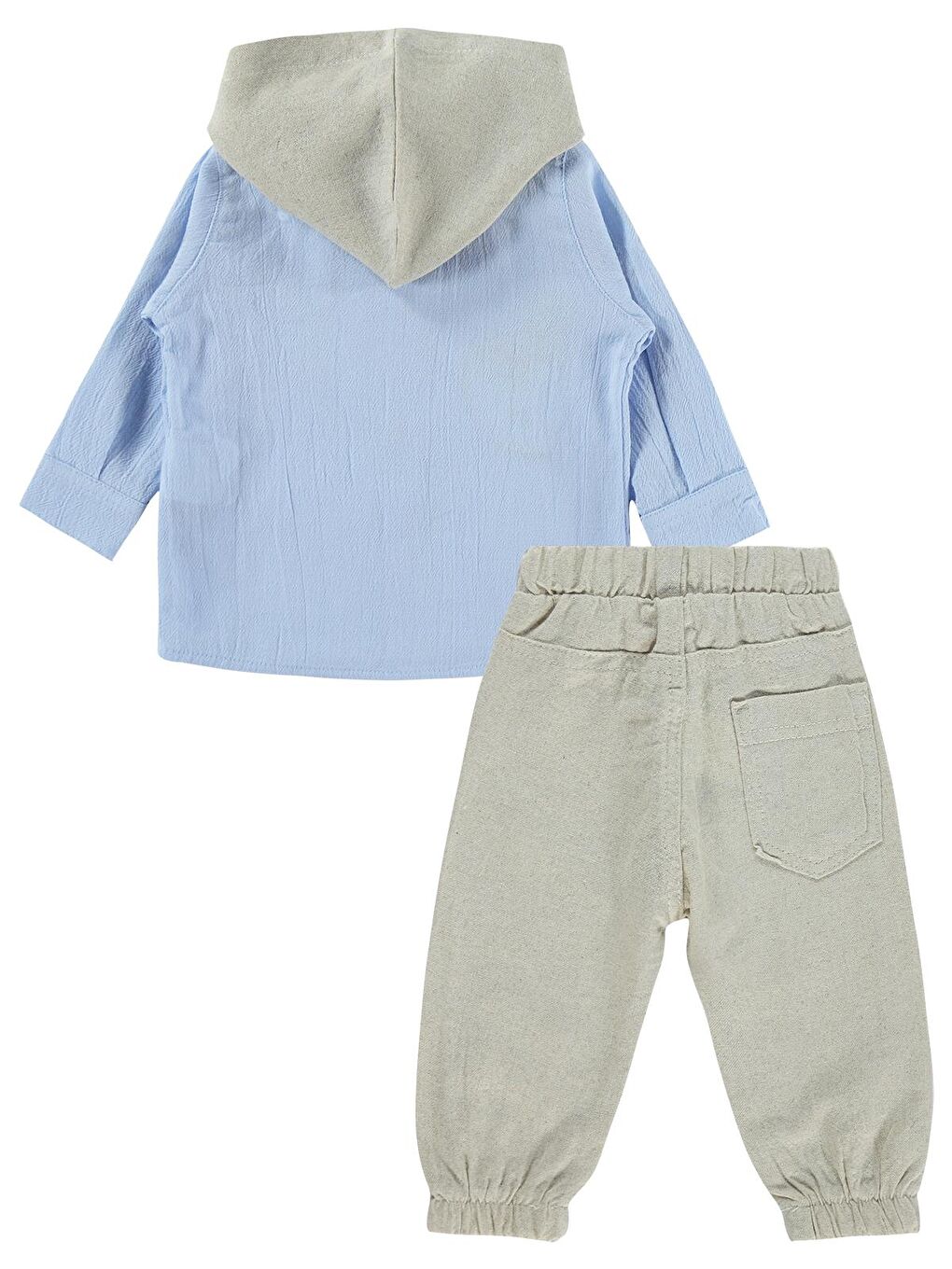 Gömlekli 3 Lü 6-18 Ay Takım - Mavi 9-12 Ay-3